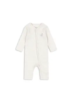 Fanga Fio Jumpsuit - Tea Stripe Gray Dawn | Kläder - Bodys & overaller - Jumpsuit utan fot | BabyMode