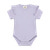 Kortärmad Pointelle Body - Purple Heather