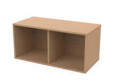 Bokhylla Roomie 72x345x345 - Latte