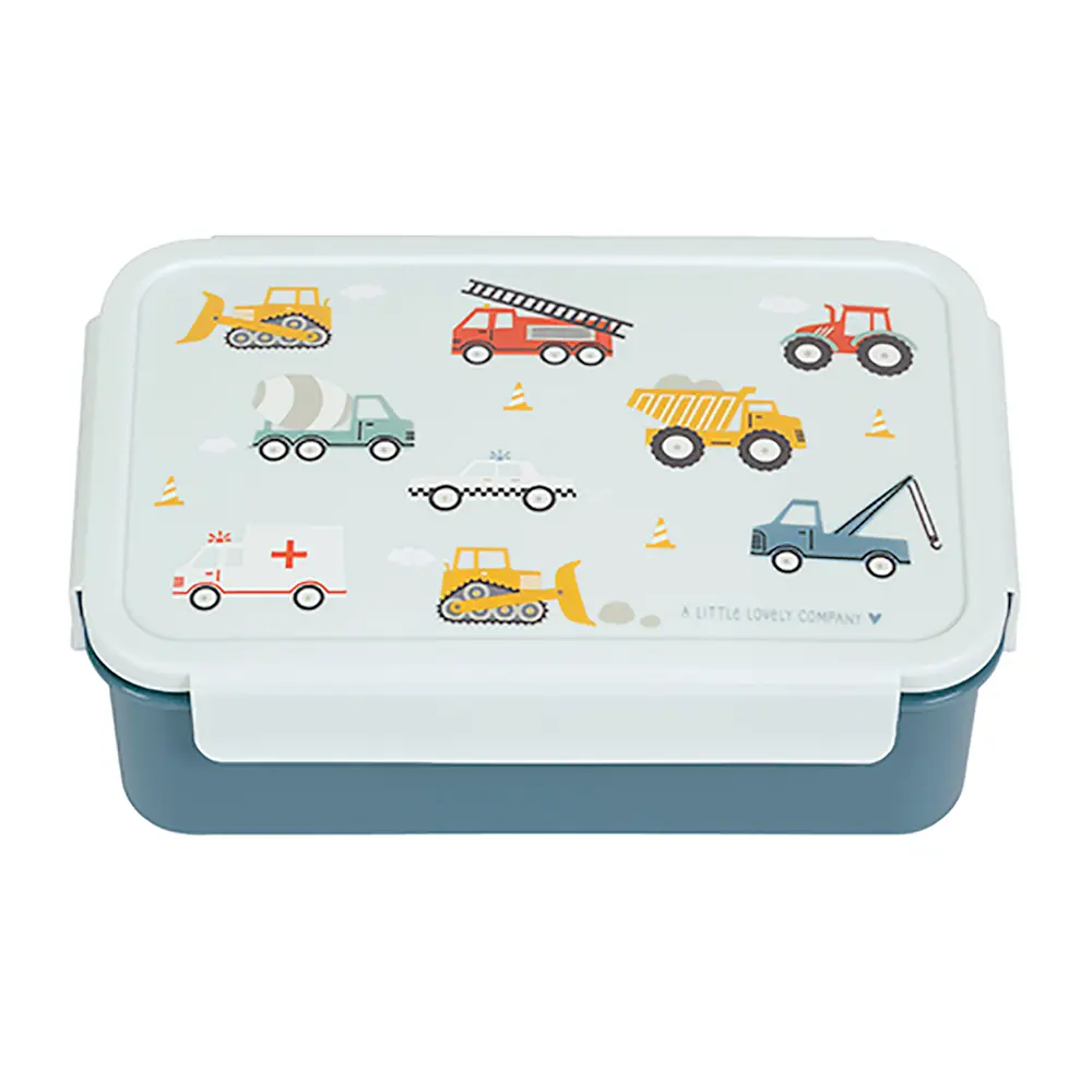 A Little Lovely Company Bento Matlåda - Vehicles | Baby & Barn - Äta - Matlådor & vattenflaskor | BabyMode