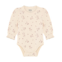 Långärmad  Body m. Tryck - Shadow Gray