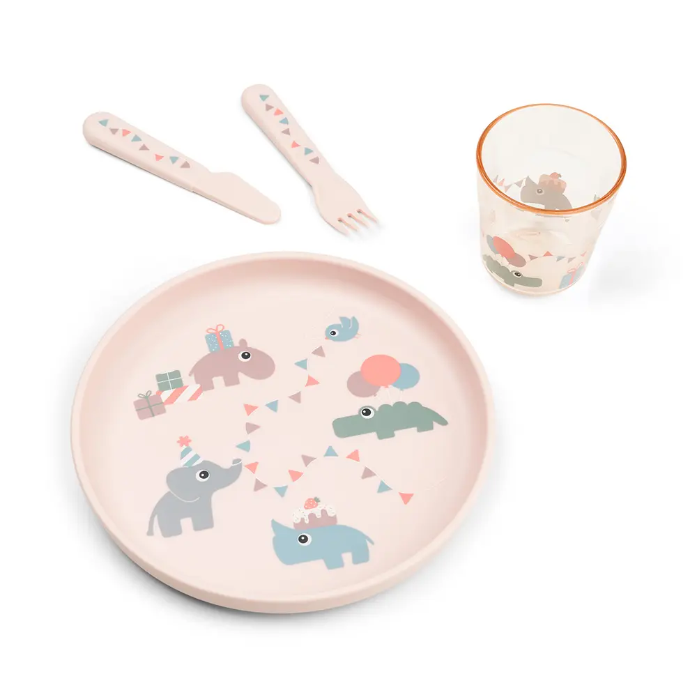 Done By Deer Matset Celebration - Powder | Baby & Barn - Äta - Barnserviser | BabyMode