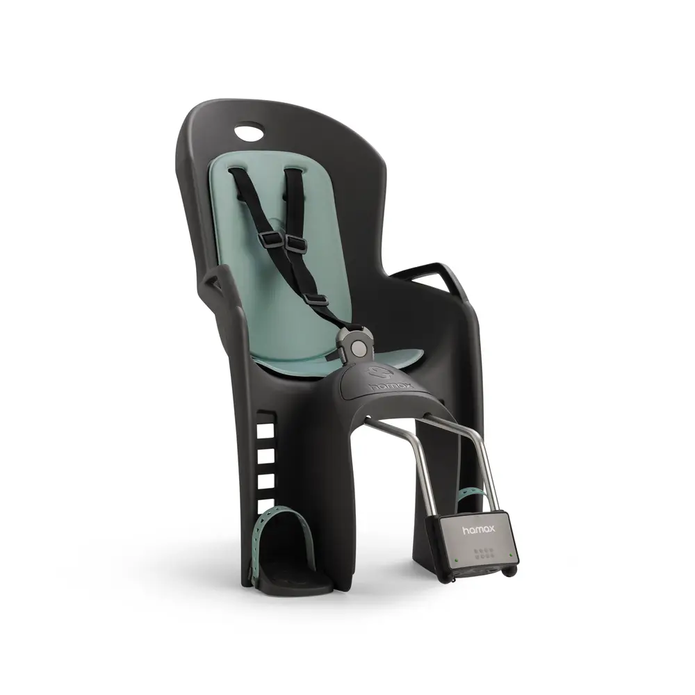 Hamax Amiga Cykelsits - Dark Grey/Green | Baby & Barn - Barnsäkerhet - Cykelstolar & hjälmar | BabyMode