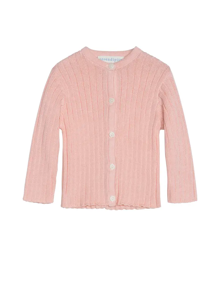 Rib Kofta - Rosa - 62 | Barnkläder - Toppar - Koftor, västar & tröjor | BabyMode