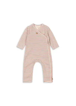 Newborn Jumpsuit - Stripe tricolore petit | Kläder - Bodys & overaller - Jumpsuit utan fot | BabyMode