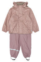 Mikk-Line Regnställ m. Fleece - Foil Dot 