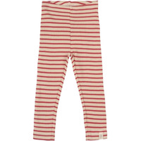 Leggings - Berry/White