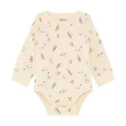 Långärmad  Body m. Tryck - Folkstone Gray