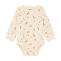 Långärmad  Body m. Tryck - Folkstone Gray