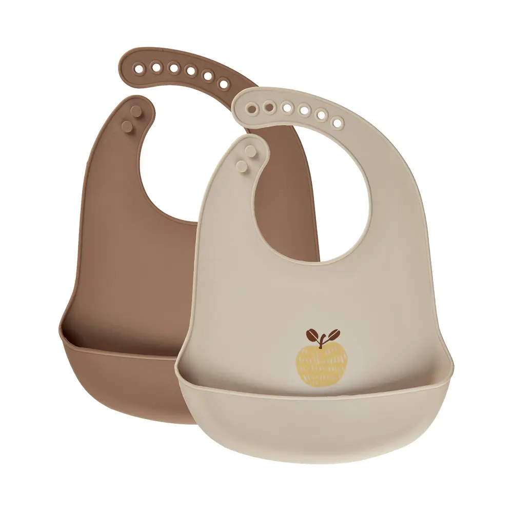 Silikon Haklapp 2-Pack - Rubber - ONESIZE | Baby & Barn - Äta - Haklappar | BabyMode