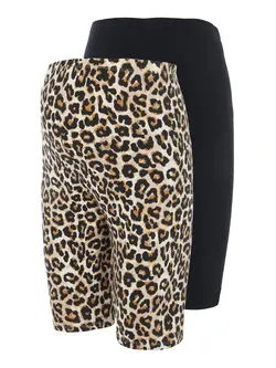 Sannie Jersey Cykelbyxor 2-pack - Black | Graviditet & Amning - Gravidkläder - Leggings/strumpbyxor | BabyMode