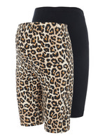 Sannie jersey biker shorts 2-pak - BLACK