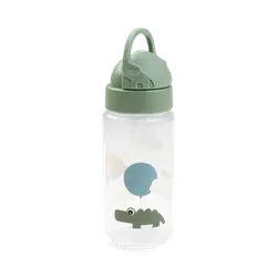 Sugrörsflaska Happy Clouds - Green | Baby & Barn - Äta - Matlådor & vattenflaskor | BabyMode