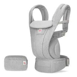 Bäresele, Omni Deluxe, Mesh - Pearl Grey | Baby & Barn - Bärselar & bärsjalar | BabyMode