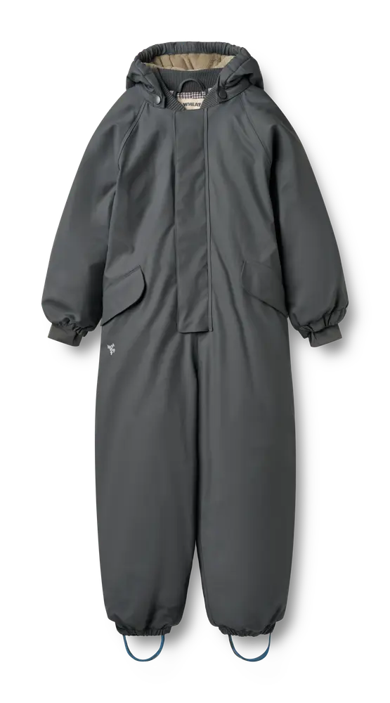 Wheat Ludo Gummi Vinteroverall - Greyblue - 8 ÅR