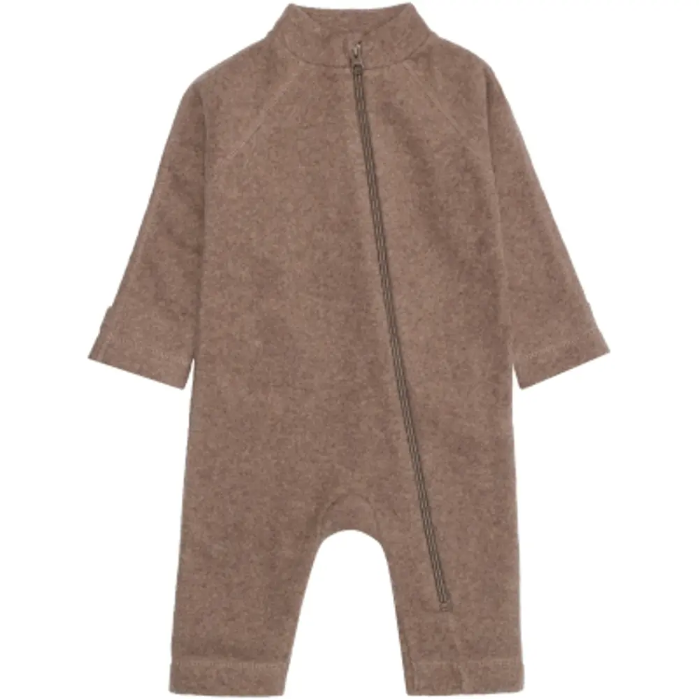 Bomull/Fleece Babyoverall - Melange Denver - 56 | Barnkläder - Ytterplagg - Softshell & fleece - Fleece | BabyMode