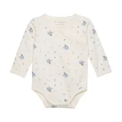 Långärmad Omlottbody - Ashley Blue | Kläder - Bodys & overaller - Omlottbody | BabyMode