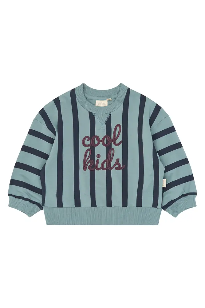 Petit Piao Gillian Sweatshirt - Lead Striped - 92 CM