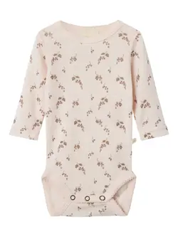 Långärmad Ullbody Noel Nia - Morganite | Kläder - Ull - Ullbodys | BabyMode