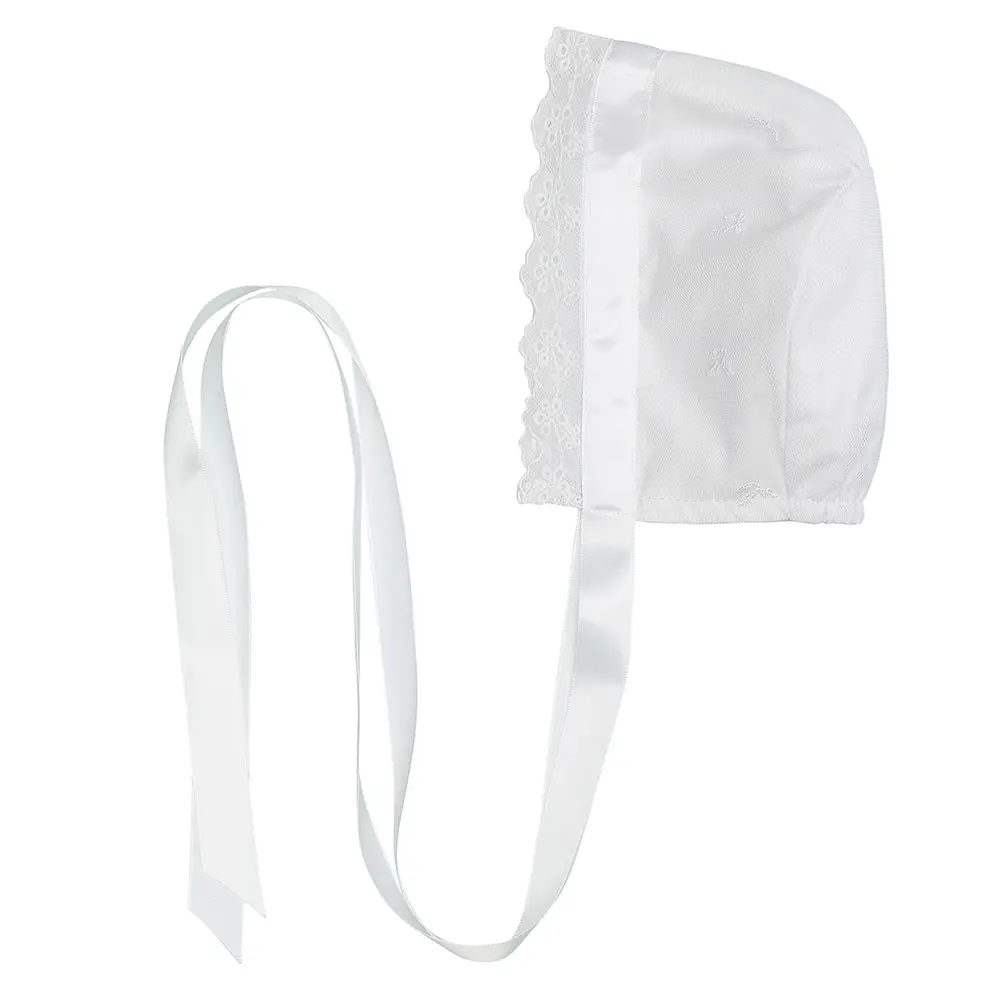 Dopmössa - Vit - 6-9M | Barnkläder - Temakläder - Dopklänningar, set & tillbehör | BabyMode