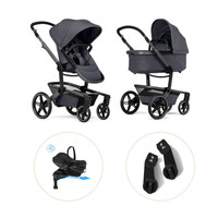 Joolz Day5 Barnvagn Med Maxi-Cosi Pebble Slide Pro Och Babyskyddsadapter - Stone Grey/Onyx Black