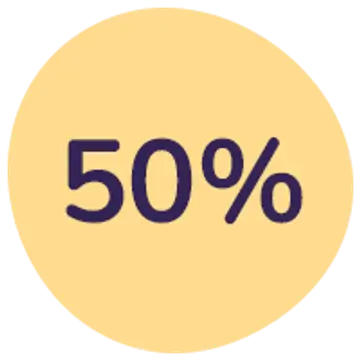 50%