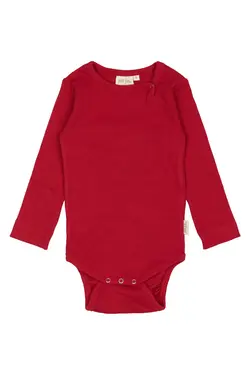 Långärmad Body - Jet Red | Kläder - Bodys & overaller - Långärmad body | BabyMode