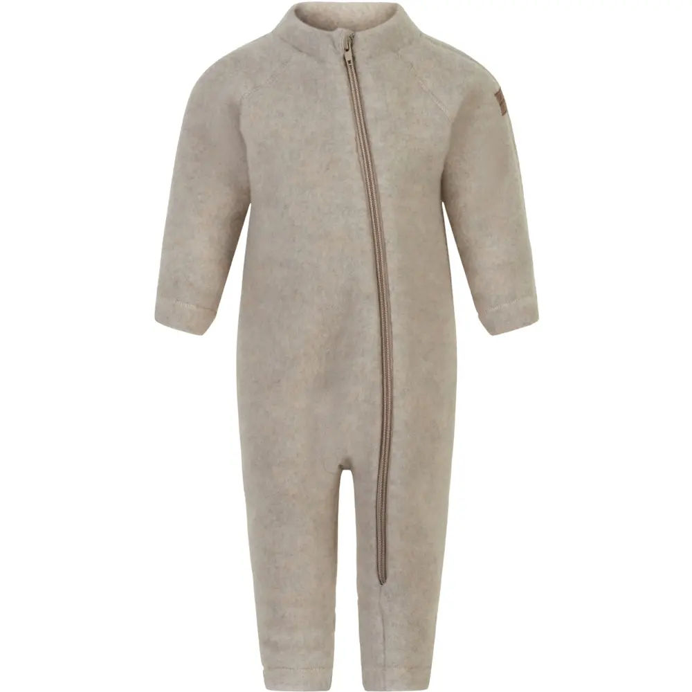 Overall Ull - Melange Off White - 62 | Barnkläder - Ull - Ulloveraller | BabyMode