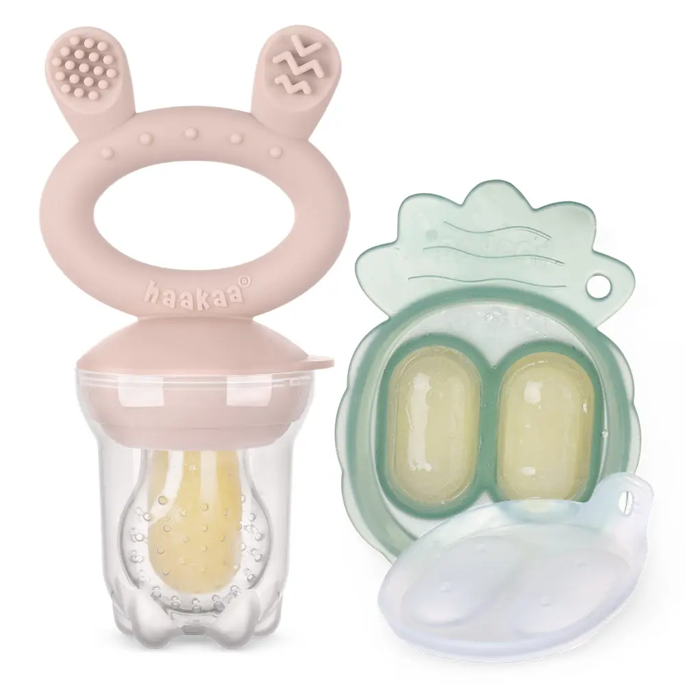 Haakaa Freeze-N-Feed Mini Kombi - Blush | Baby & Barn - Äta - Smaknappar | BabyMode