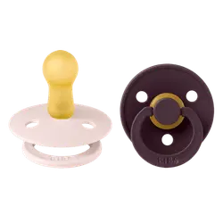 Napp Colour 2-pack Latex 6-18 mån - Petal/Plum | Baby & Barn - Sköta - Nappar | BabyMode