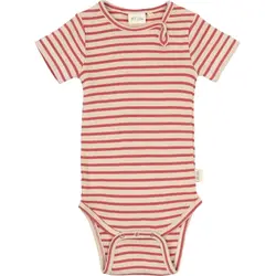 Body SS Striper - BERRYWHITE | Kläder - Bodys & overaller - Kortärmad body | BabyMode