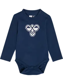 Långärmad Body Logo - Dress Blue | Kläder - Bodys & overaller - Långärmad body | BabyMode