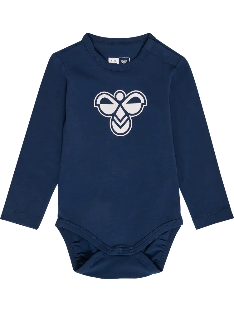 Långärmad Body Logo - Dress Blue - 80 | Barnkläder - Bodys & overaller - Långärmad body | BabyMode