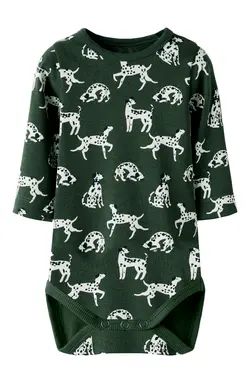 Kian Långärmad Body - Deep Forest | Kläder - Bodys & overaller - Långärmad body | BabyMode