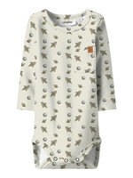 Layo Geo Långärmad Body - Turtledove