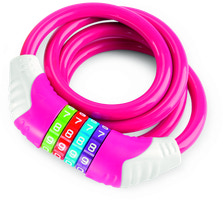 Cykellås 120cm pink