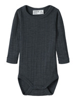 Name It Wang Långärmad Ullbody - Ombre Blue