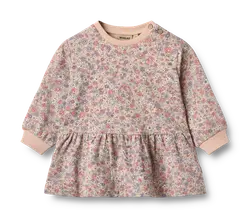 Zenia Sweatklänning - Rose dust flowers | Kläder - Toppar - Klänningar - Klänningar | BabyMode