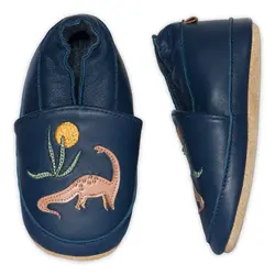 Lädertofflor Dinosaurie - Navy Academy | Skor - Inneskor & tofflor - Tofflor | BabyMode