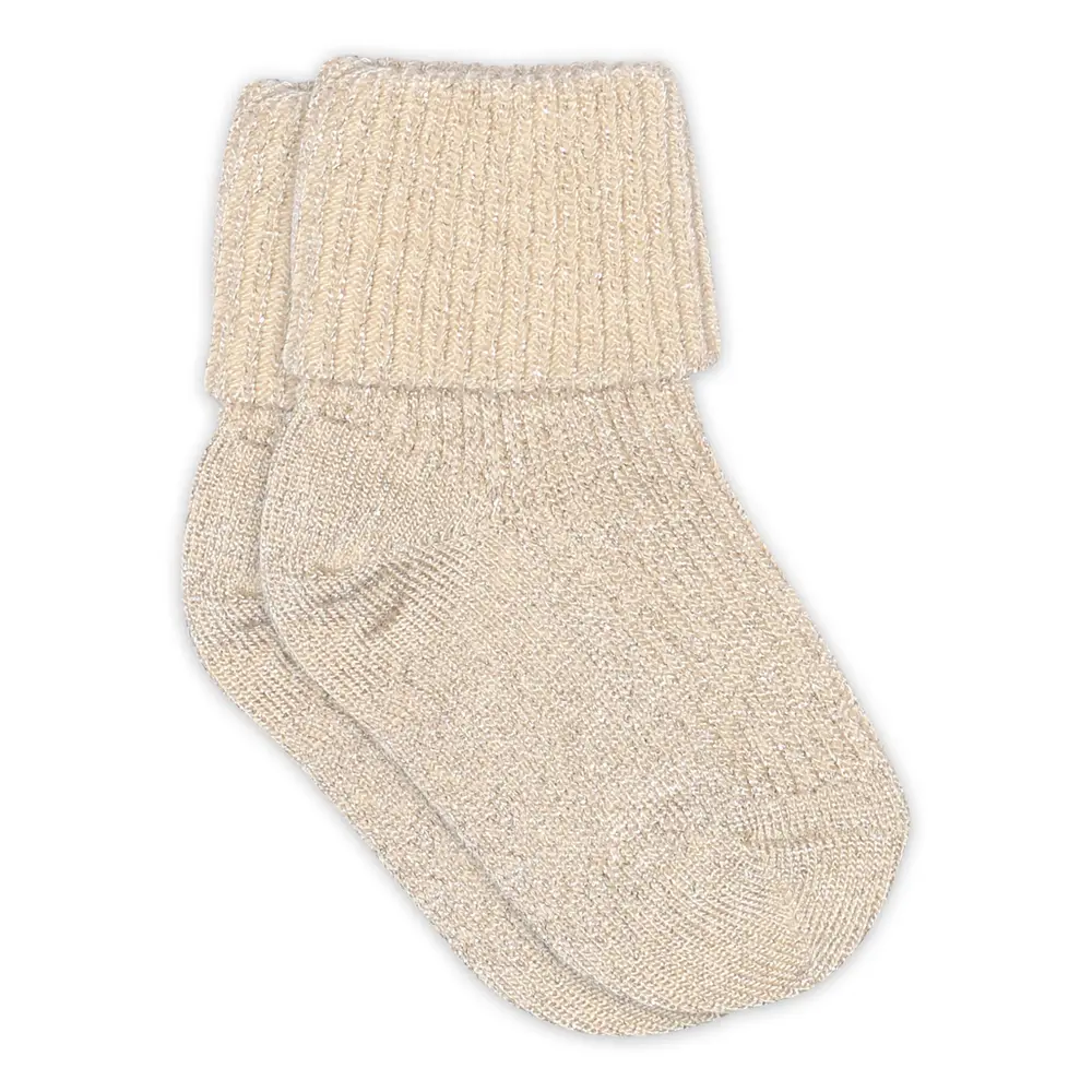 Ida Glitterstrumpor - Ecru - 17/18 | Barnkläder - Strumpor & strumpbyxor - Strumpor | BabyMode