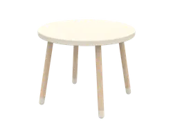 Lekbord Dots - O60 - Cream | Barnrum - Möbler - Barnbord & stolar | BabyMode