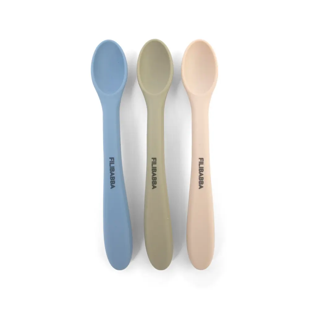Silikonskedar 3-pack - Ocean Mix | Baby & Barn - Äta - Bestick | BabyMode