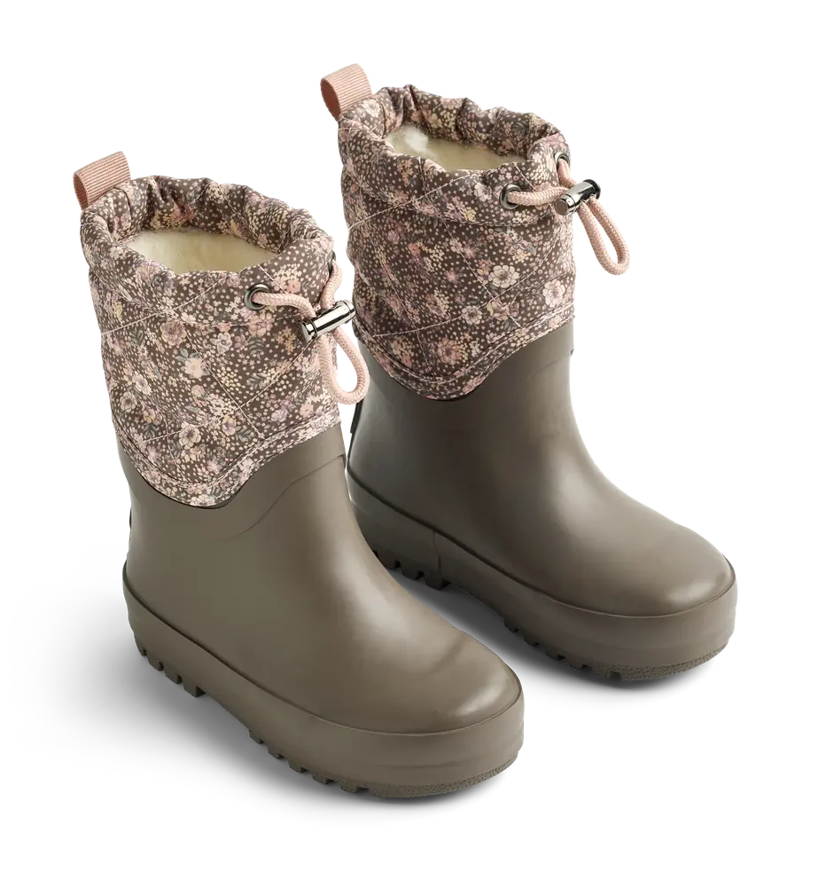 Wheat Drizzle Thermo Snöstövlar - Dry Wood Snow Flowers - 25