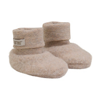 Ull Fleece Footies - Camel melange