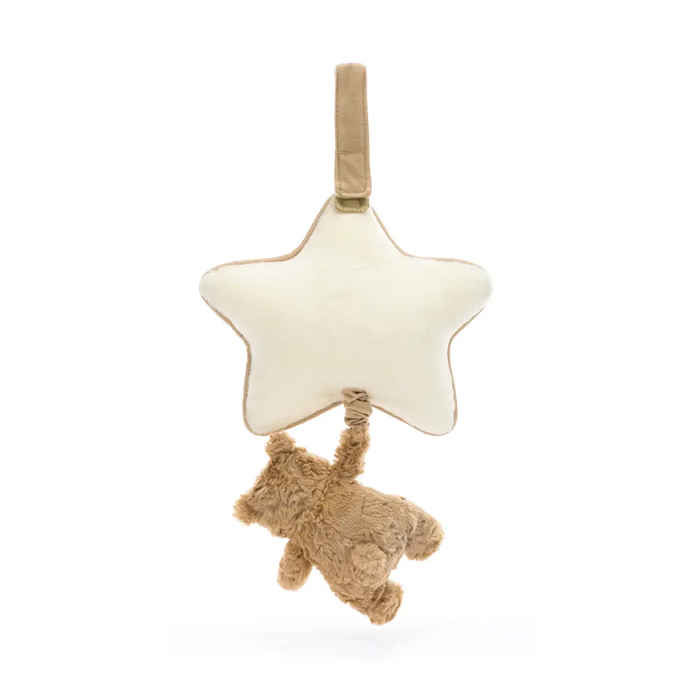 JellyCat Bashful Kanin Speldosa - Brun | Leksaker - Babyleksaker - Musikmobiler | BabyMode