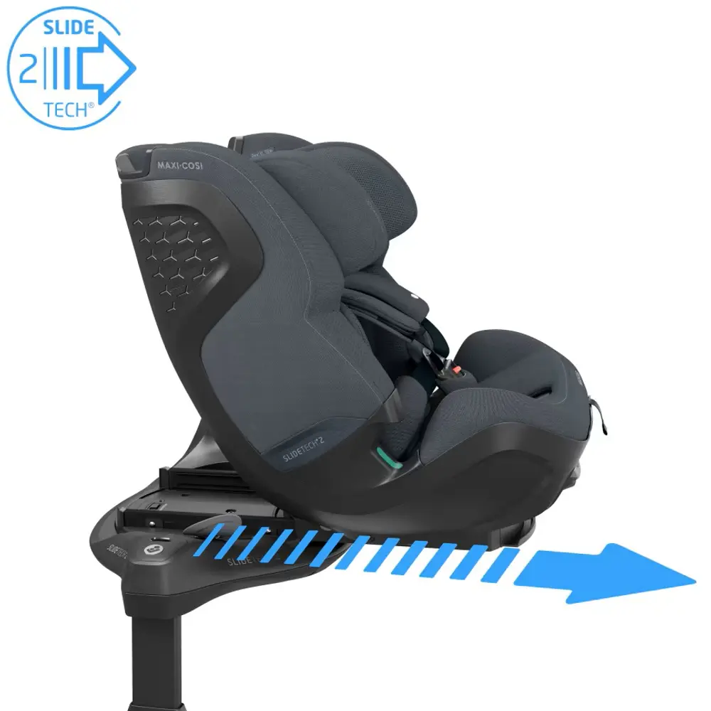Maxi-Cosi Pearl XL Slide Pro Bilbarnstol - Authentic Graphite | Bilbarnstolar - Bakåtvända bilbarnstolar 9-36 Kg - Bakåtvända bilbarnstolar upp till 36 kg | BabyMode
