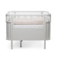 Växasäng 2 i 1 Baby & Juniorsäng - Stone Grey