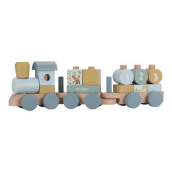 Stapeltåg Forest Friends - Blå | Leksaker - Bilar & maskiner - Spårvagnar & tåg | BabyMode