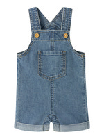 Lou Denim Hängselbyxor - Medium Blue Denim