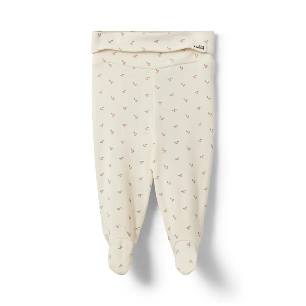 Lilja Byxor - Antique White - 62 | Barnkläder - Bodys & overaller - Jumpsuit med fot | BabyMode